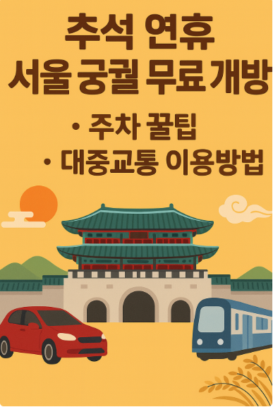 추석 연휴 서울 궁궐 무료 개방 주차 썸네일