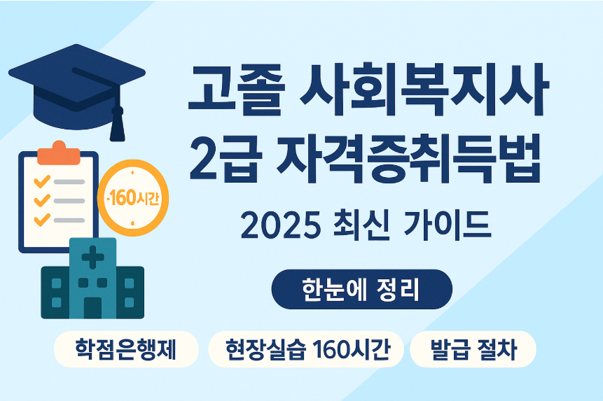 고졸 사회복지사 2급 자격증취득법 썸네일