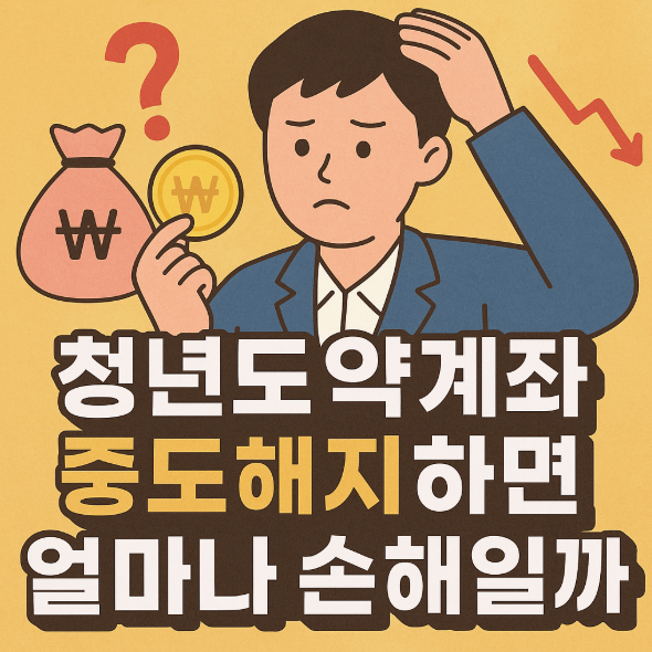 청년도약계좌 중도해지하면 얼마나 손해일까? 썸네일 이미지