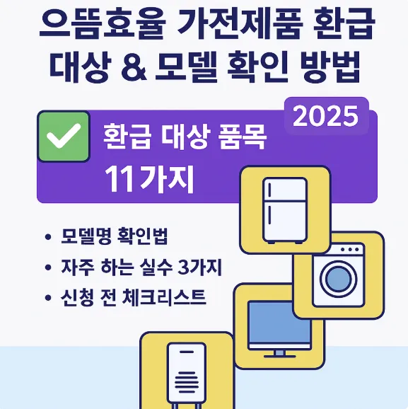 으뜸효율 가전제품 환급 대상, 모델 확인방법 썸네일 이미지