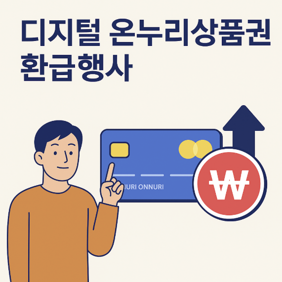 디지털 온누리상품권 환급행사 썸네일 이미지