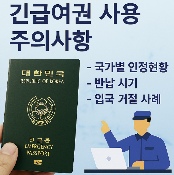 긴급여권 사용주의사항 국가별 인정현황 썸네일 이미지