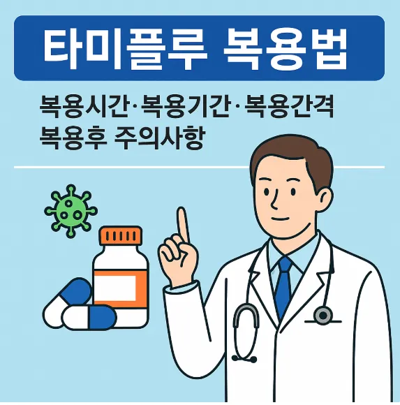 타미플루 복용법, 복용시간, 복용간격 썸네일 이미지