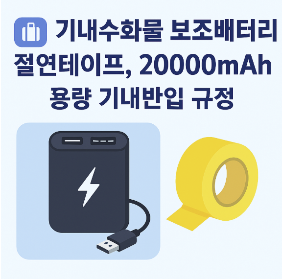 기내수화물 보조배터리 절연테이프 썸네일 이미지