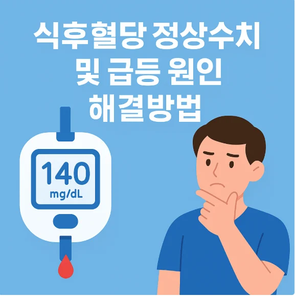 식후혈당 정상수치 및 급등 원인 해결방법 썸네일 이미지