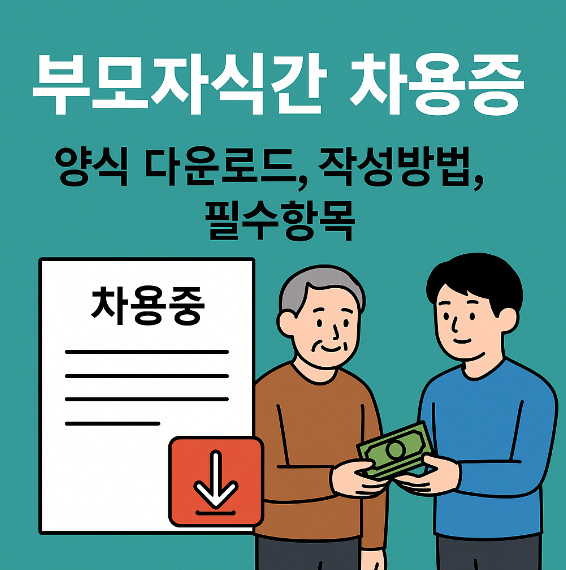 부모자식간 차용증 썸네일 이미지