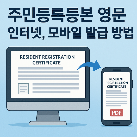 주민등록등본 영문 인터넷, 모바일 발급 방법 썸네일 이미지