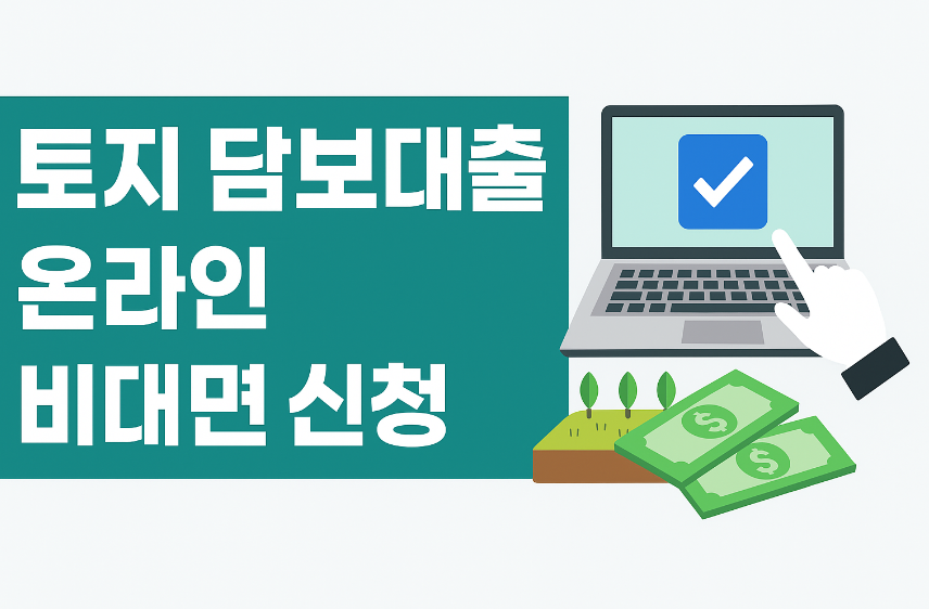 토지 담보대출 온라인 비대민 신청 썸네일 이미지