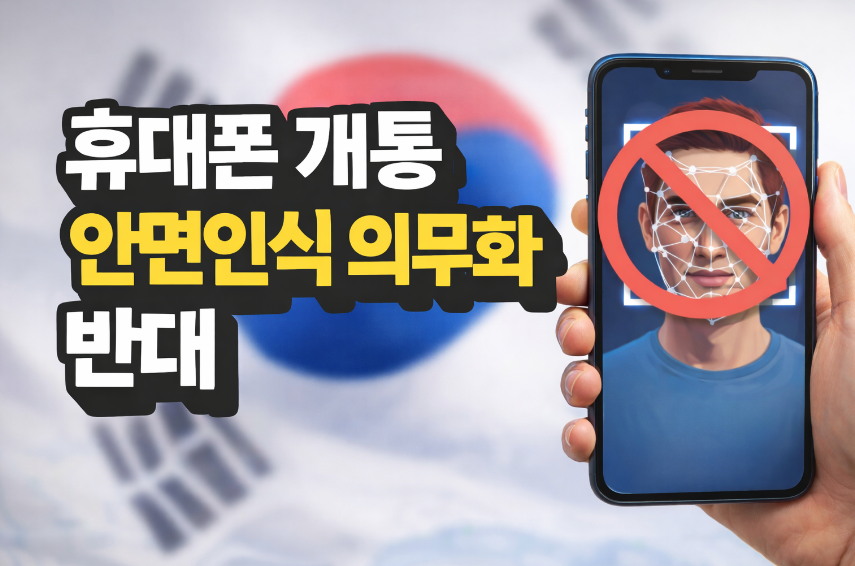 휴대폰 개통 안면인식 의무화 반대 썸네일 이미지