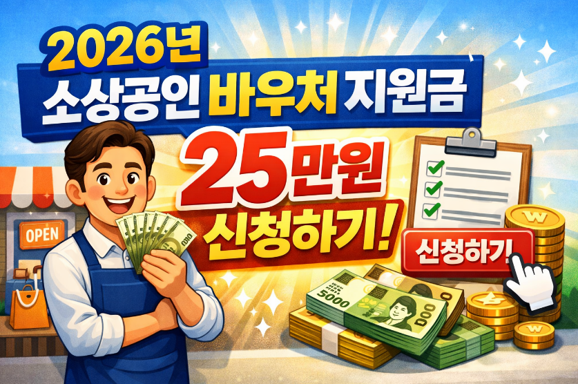 2026년 소상공인 바우처 지원금 신청 썸네일 이미지