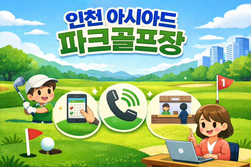 인천아시아드 파크 골프장 예약방법 썸네일 이미지